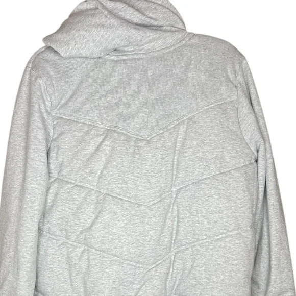 Old Navy Women’s Light Gray Full Zip-Up Hoodie Fleece Sweatshirt SZ XL - Picture 5 of 8